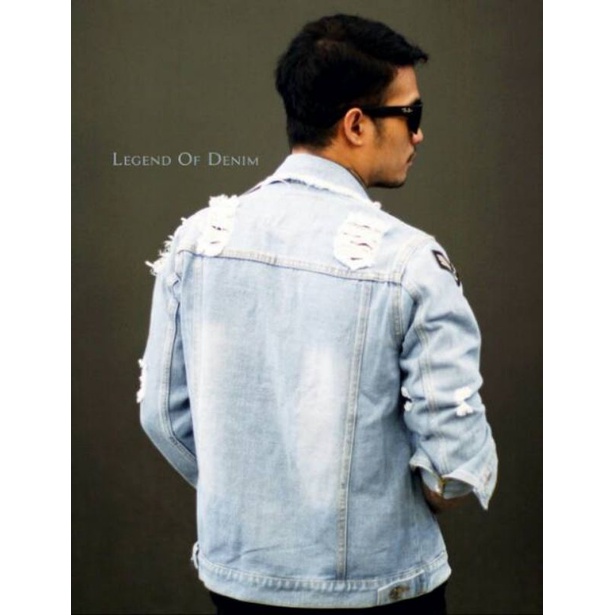 Jaket Jeans Pria LEGEND OF DENIM™ Original | Jaket Cowo Boardir LOD™