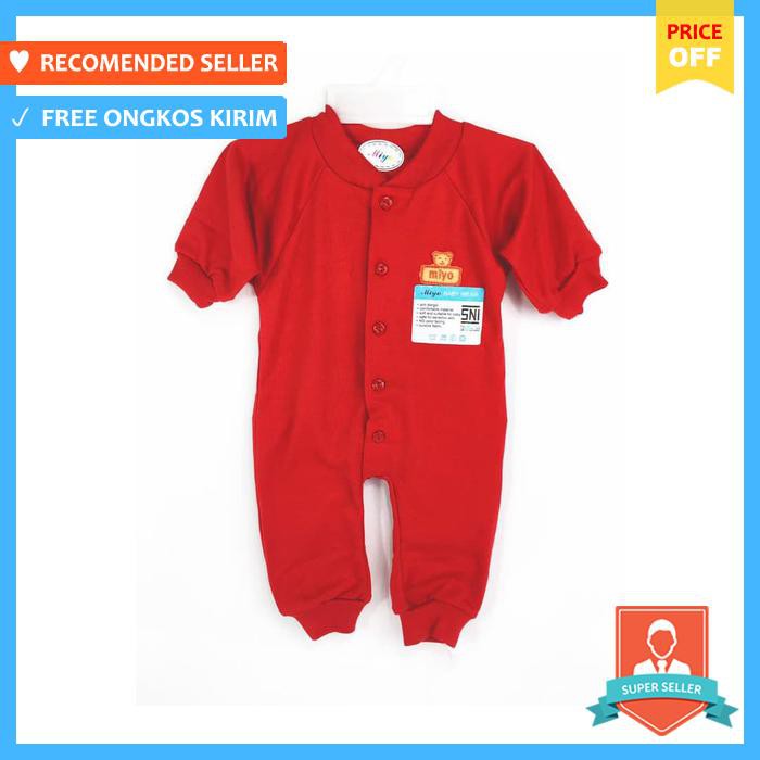 miyo jumper merah lengan panjang newborn - baju & sepatu bayi - jumper bayi