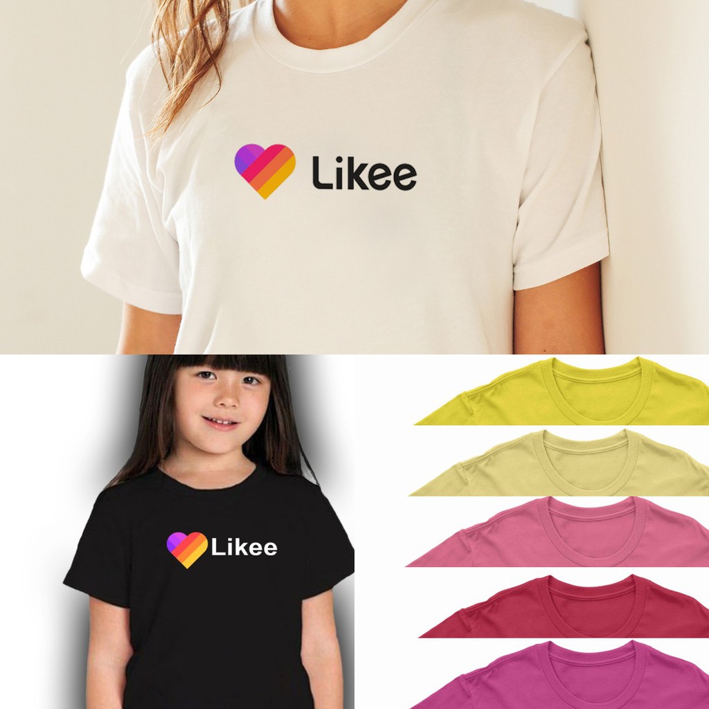 Baju anak / Dewasa - Baju cewek / Kaos cowok (UNISEX) - Koas Likee / Baju kaos Like