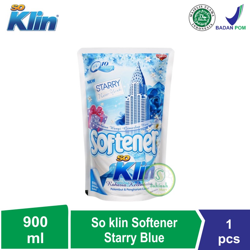 So klin Softener Pelembut &amp; Pengharum Pakaian 900ml