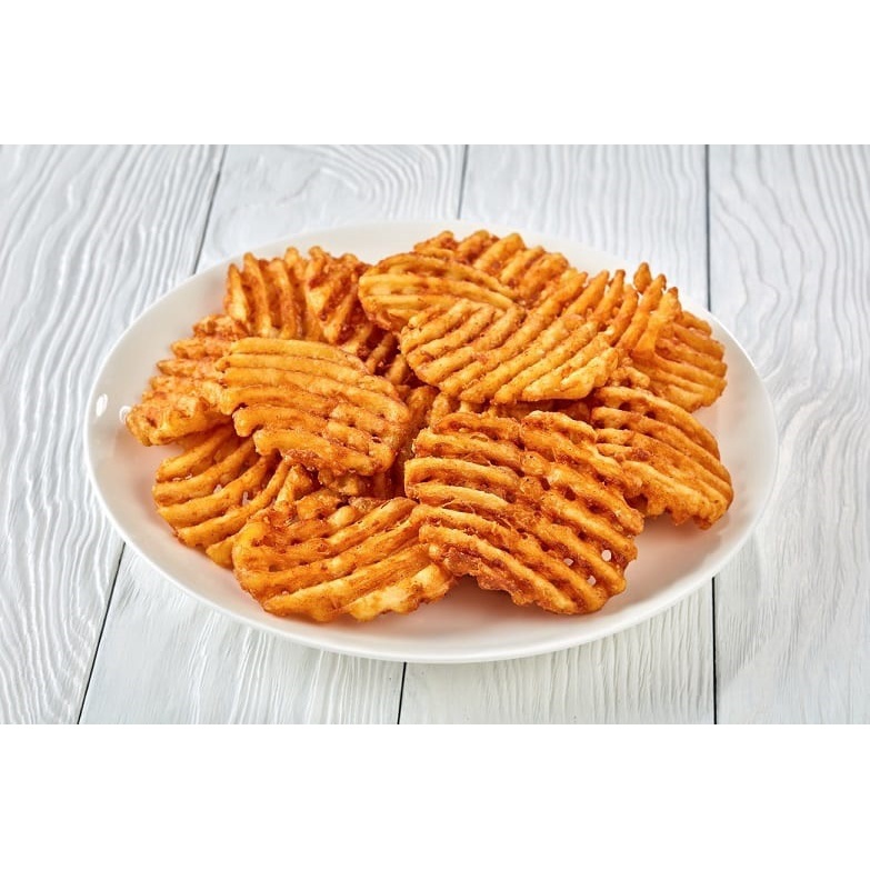 WAFFLE FRIES LAMB WESTON 500GR CRISS CUT POTATO IMPOR USA KENTANG CRISSCUT