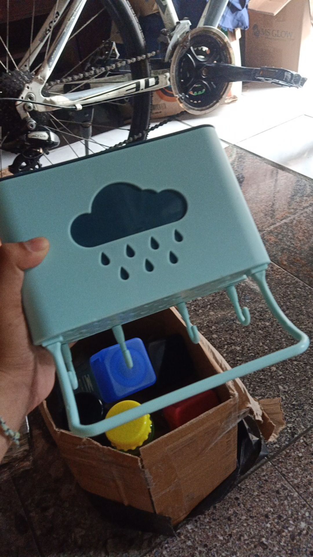 【gogomart】rak Tempat Alat Dapur Sendok Garpu Kitchen Kamar Mandi 2in1 - Gt007