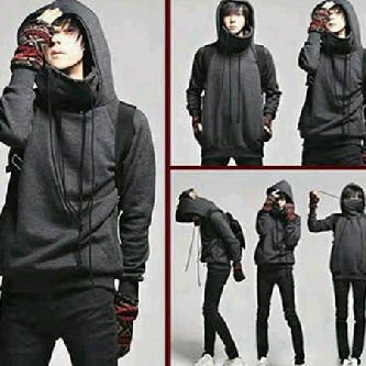 jaket keren baju hangat pria hoodie turtle