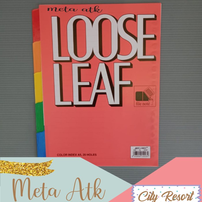 

Unik Pembatas Loose Leaf / Pembatas Binder Joyko A5-Il-05C Terbatas
