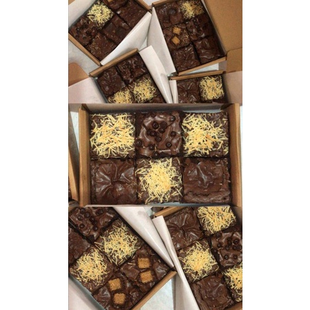 

Fudgy brownies/brownies panggang/brownies fudgy size small