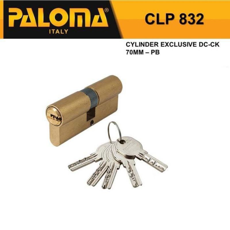 SILINDER KUNCI PINTU RUMAH ATAU KUNCI SILINDER PALOMA CLP 832 - 70MM Double cylinder PB COMPUTER KEY