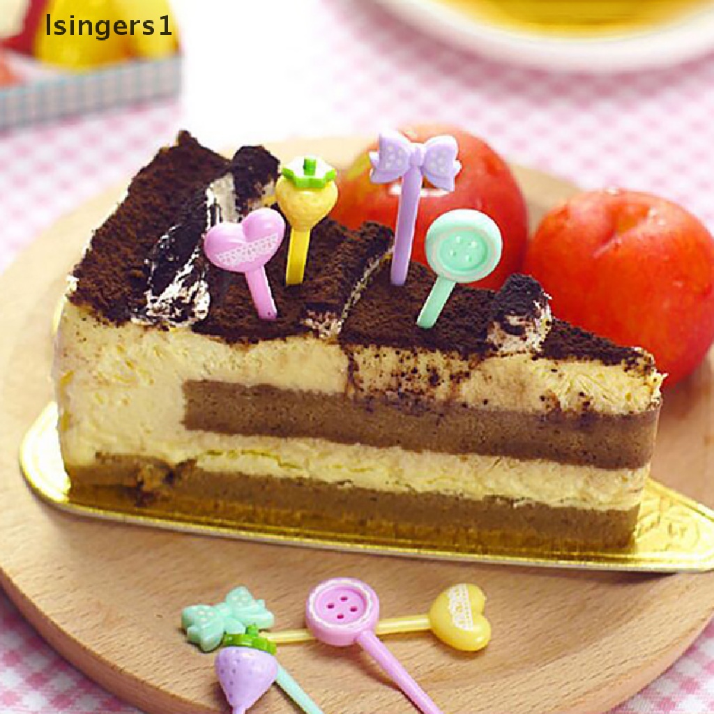 (lsingers1) Garpu Buah / Dessert / Kue / Snack Mini Motif Kartun Untuk Anak