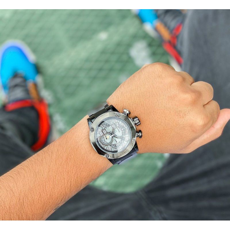jam tangan T5 black spider original pria