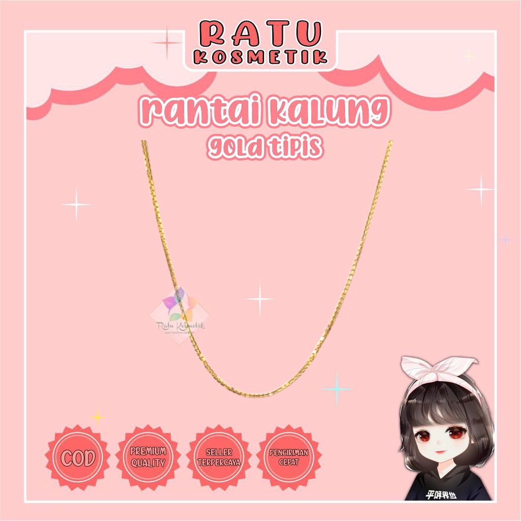 ❤ RATU ❤ Rantai Kalung | Necklace Liontin Bandul Wanita Anak Set Gelang  Cincin Anting | Perhiasan