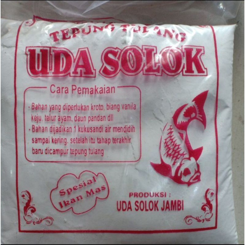 Umpan Tepung Tulang uda Solok / Umpan Ikan Mas