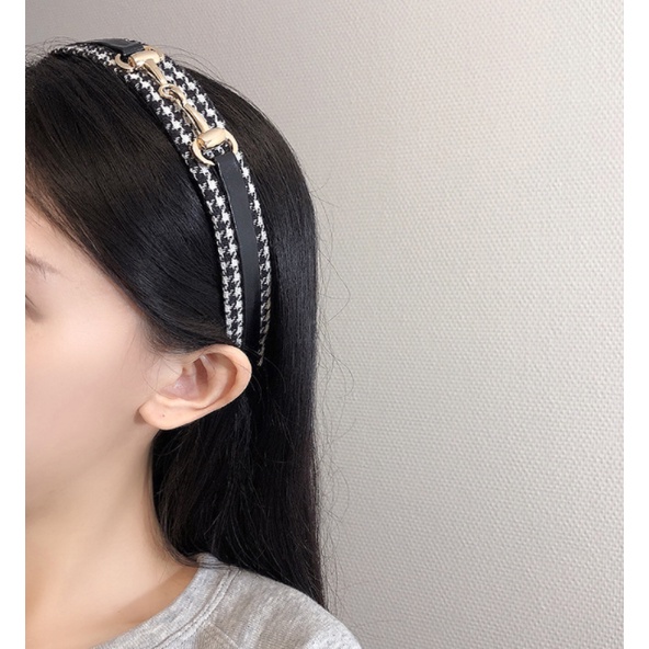 Bando Bandana Korea Wanita / Bando Polos Gold Hardware Utah