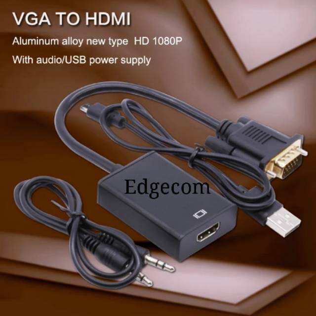 VGA to HDMI +Audio Converter