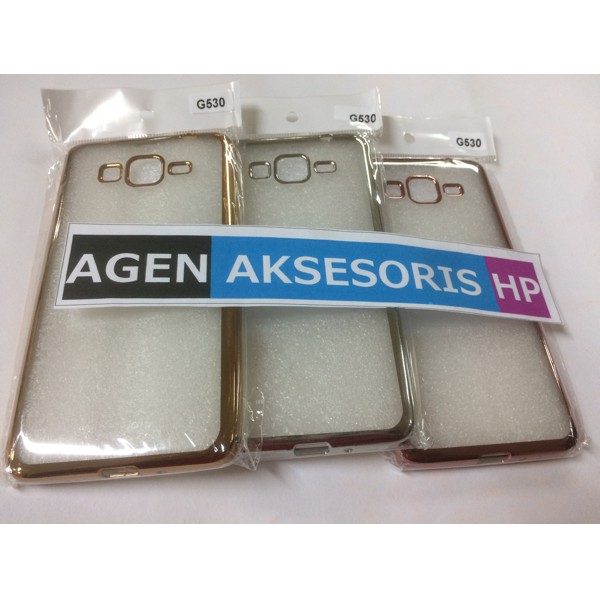 Soft Case Chrome Samsung Grand Prime Plus G530 G531H Ultrathin Shining