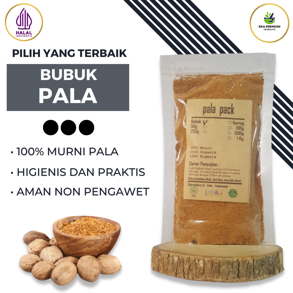 

Biji Buah Pala Polo Bubuk Serbuk Rempah Rempah Bumbu Dapur Masak Bubuk Lengkap Murni Halus Praktis Penyedap Rasa