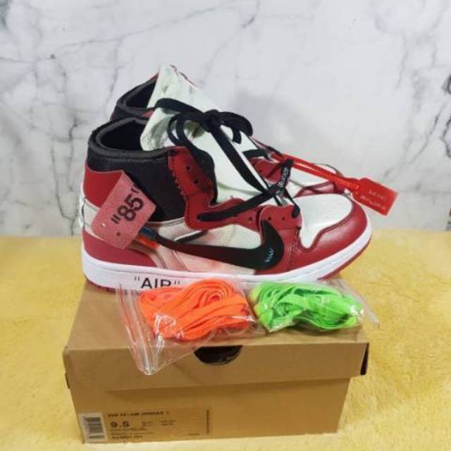 SEPATU NIKE AIR JORDAN 1 X OFFWHITE RED