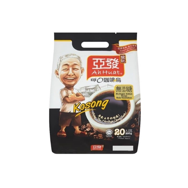 

Ah Huat Kopi O No Sugar Added 20 Sachets x 10g (200g)