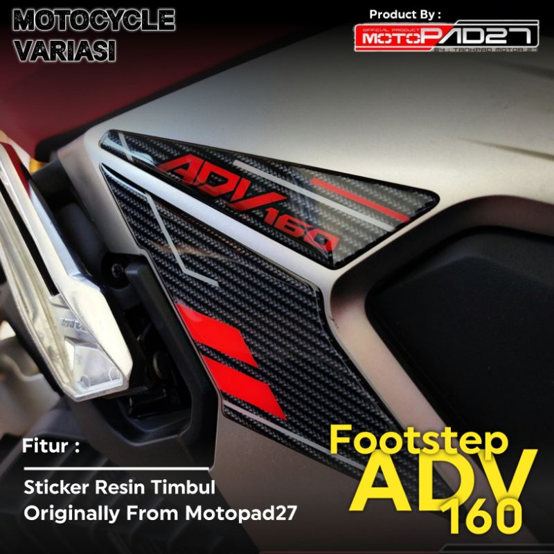 Stiker Footstep ADV 160 Sticker Footstep ADV 160 Cover Footstep ADV 160 Resin