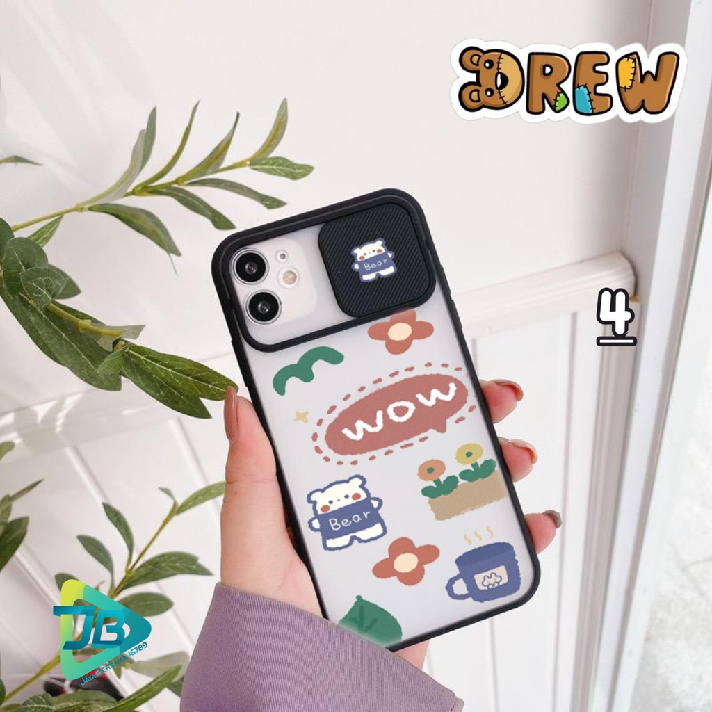 SOFTCASE SLIDE KAMERA DREW OPPO VIVO SAMSUNG XIAOMI REALME IPHONE ALL TYPE JB4773