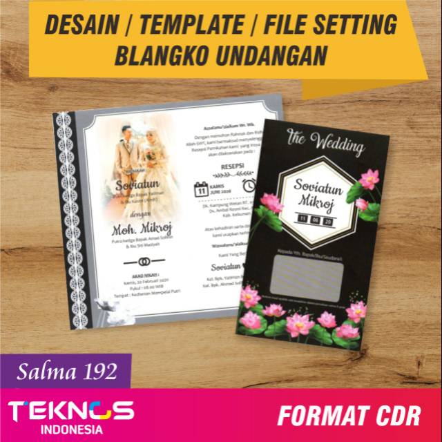 TEMPLATE UNDANGAN BLANGKO SALMA 192