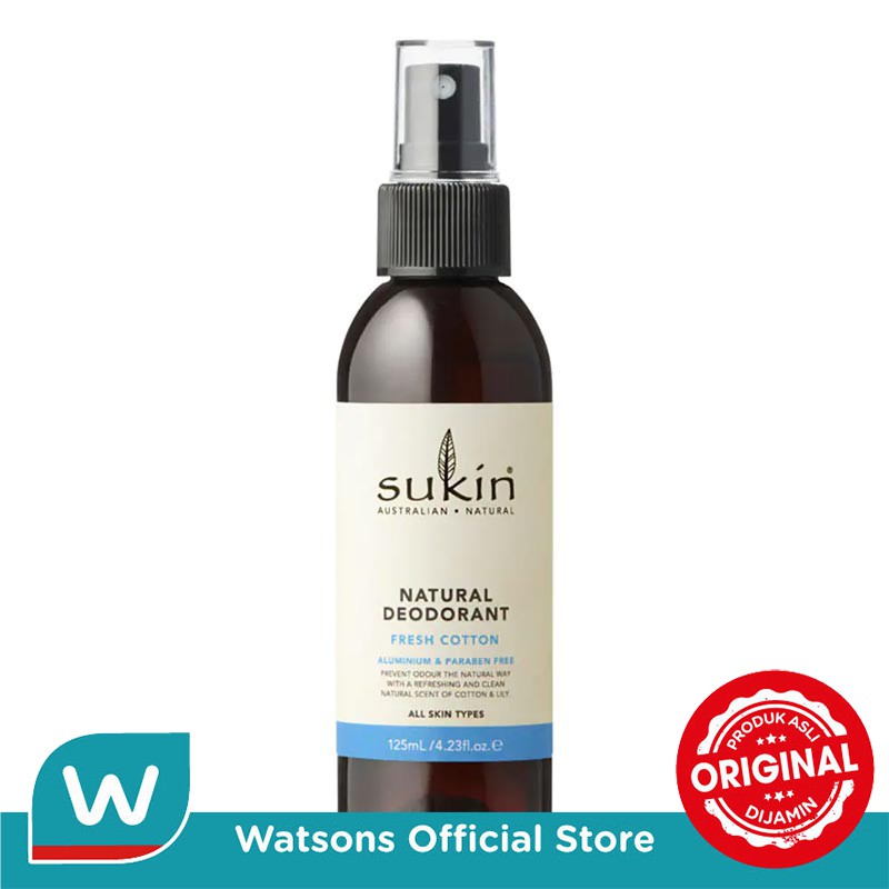 Sukin Natural Deodorant Fresh Cotton 125ml
