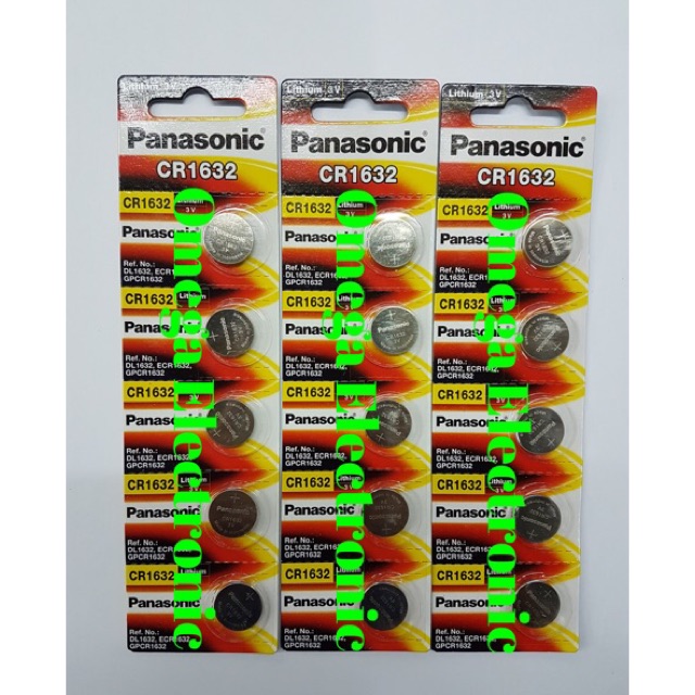 Baterai Lithium CR1632 Panasonic 3V CR 1632 Batre Battery Kancing