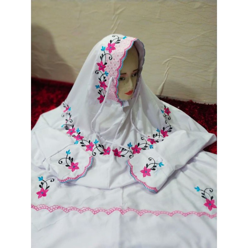 TELEKUNG TERUSAN DEWASA MURAH / MUKENA LAJUR MOTIF / MUKENAH TERUSAN DEWASA BORDIR / GROSIR MUKENAH