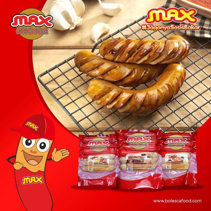 

Max sosis original 500gr (isi 6)