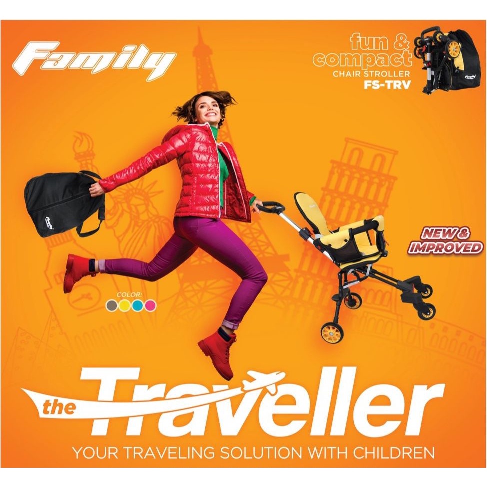 Kursi Stroller Traveller Family Chair Stroller FS-TRV / Labeille City 8871