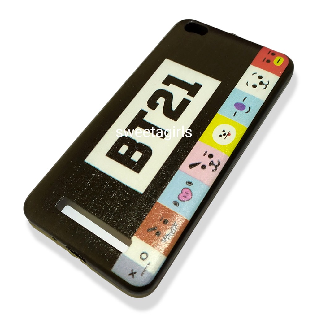 BT21 BTS - Casing Hp Lucu - untuk Xiaomi Redmi 4A - Case Fuze - sweetacase.id - Gemoy - GRATIS ONGKIR - Casing Imut Lucu - Karakter BT21/BTS - Korean hardcase - Case K-POP - Kesing - Aesthetic - Boneka - Jungkook - RJ - VAN - Chimmy - Cooky-Mang-Koya