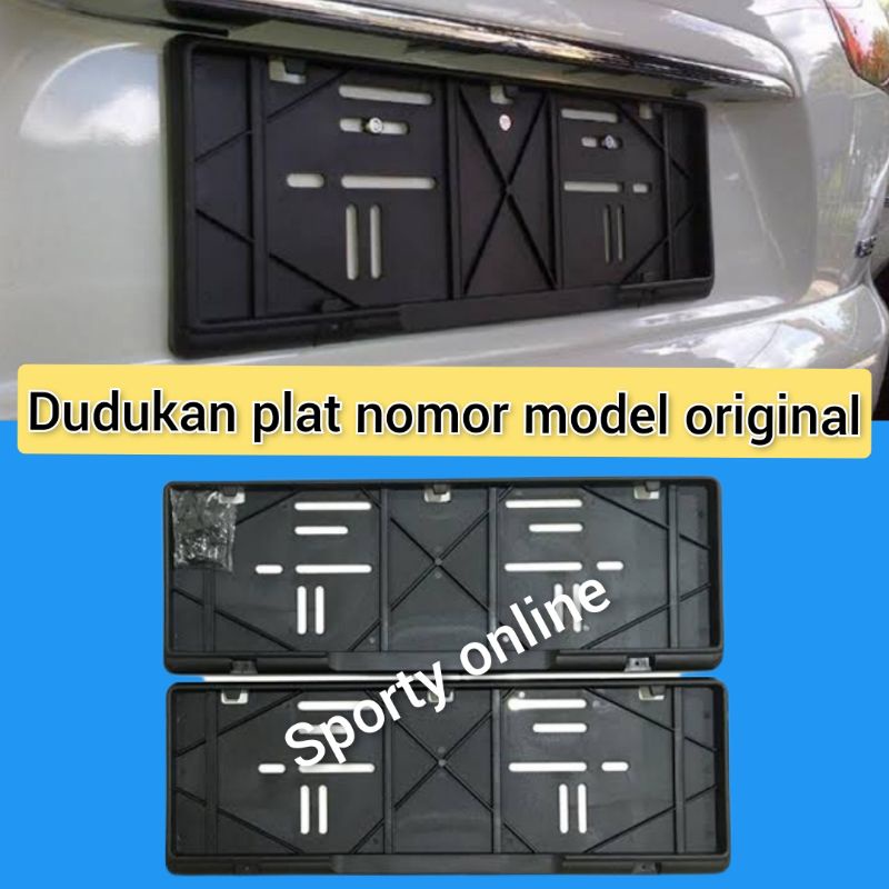 Dudukan plat nomor model original isi 2pcs