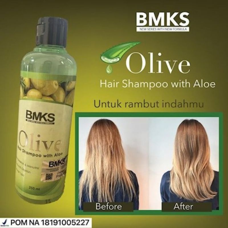 OLIVE SHAMPOO BMKS ALOEVERA - BMKS OLIVE SHAMPO 250ML ORIGINAL
