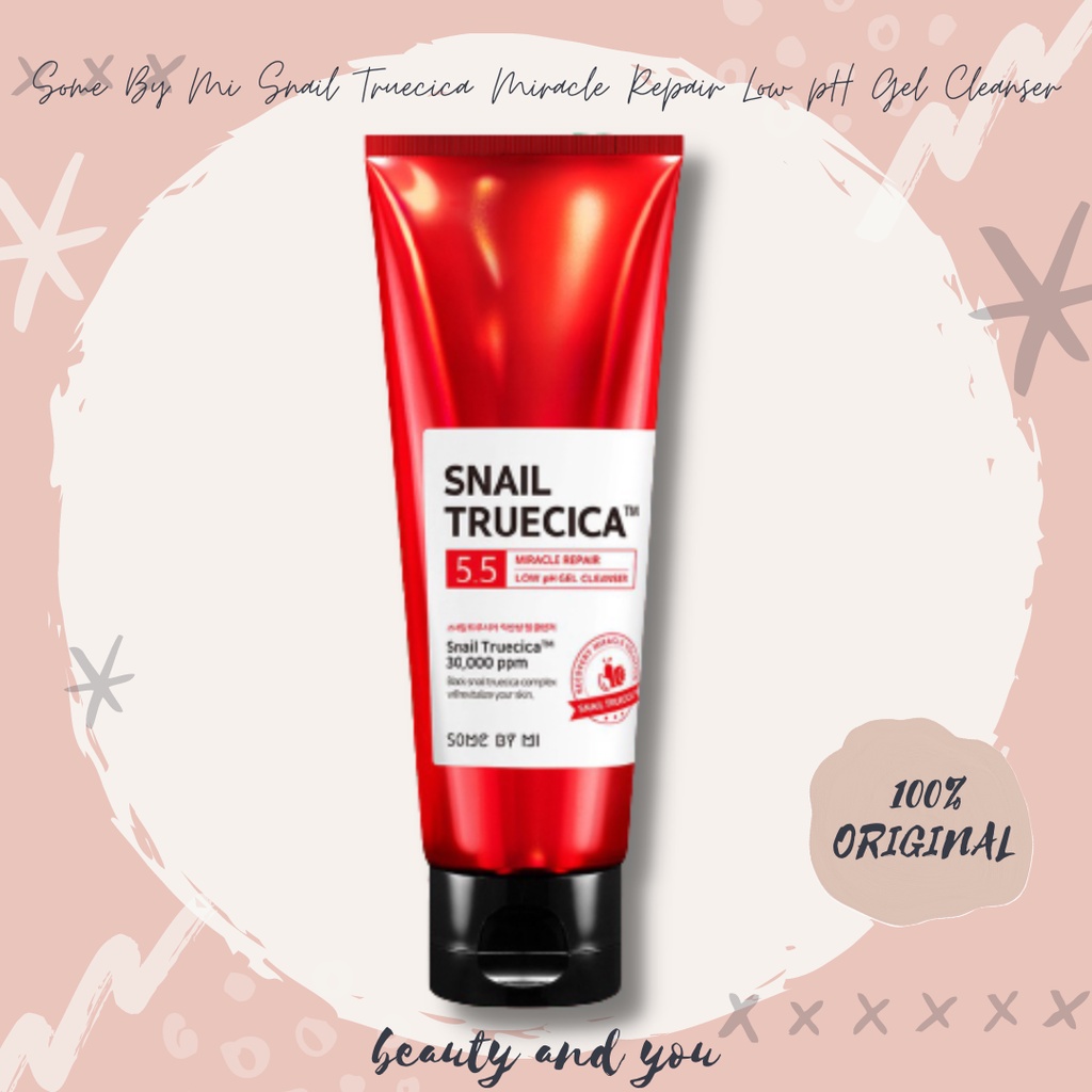 Some By Mi Snail Truecica Miracle Repair Low pH Gel Cleanser (ORIGINAL)