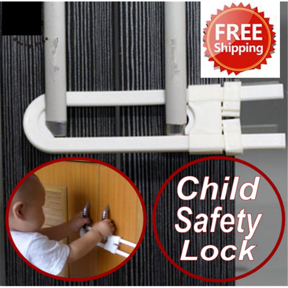 2pcs Baby Safety Lock Toddler Security Pengunci laci pintu kabinet Lemari Pengaman