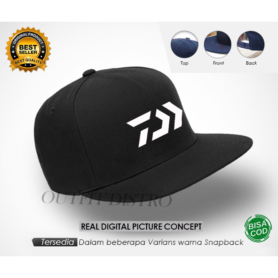 Topi Pria Topi Snapback Deiwa Logo Putih Premium Quality Aksesoris Fashion Topi Distro Pria Wanita