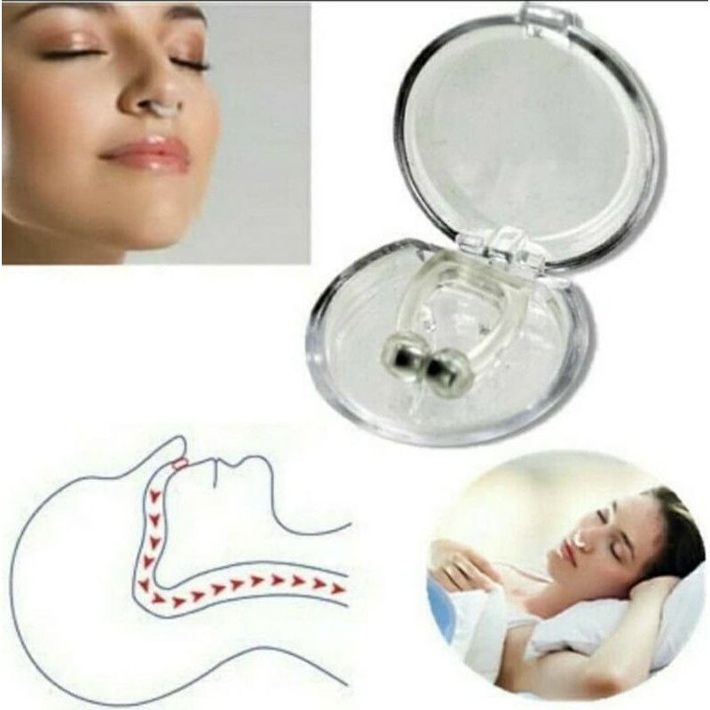 Alat anti Dengkur anti ngorok Snore free Magnetic Nose Clip