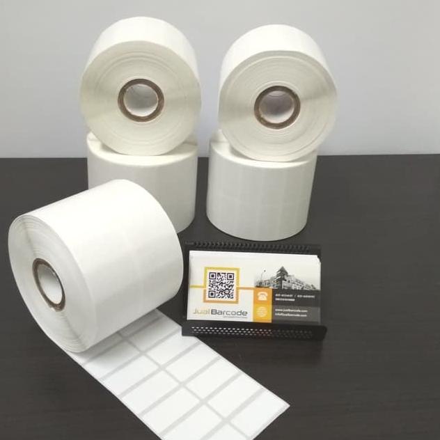 

Terbaik Label Bare 33 x 15 mm - 33x15 mm - 33x15mm - 2 Line - Kertas Sticker Label Semicoated Isi 5000 ,.