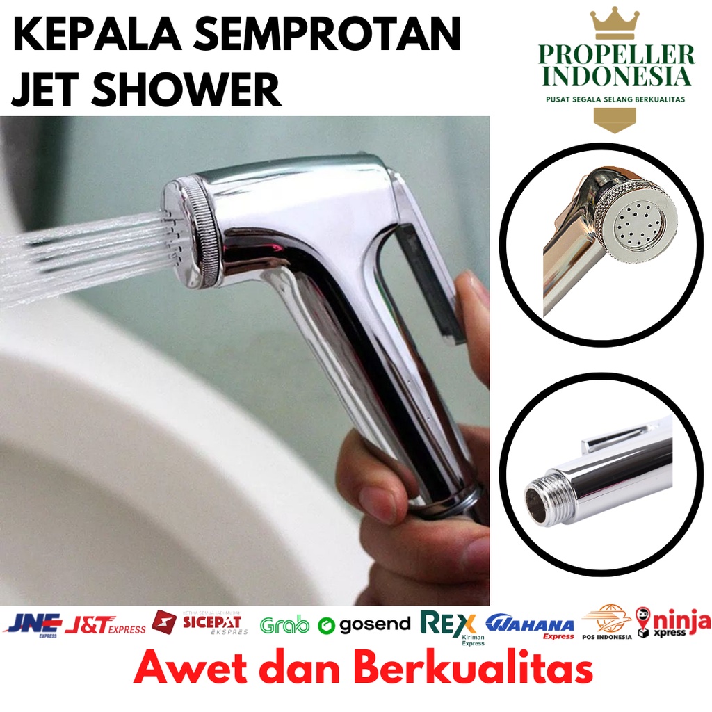 Kepala Jet Shower Kepala Toilet Bidet Closet Tekanan Tinggi