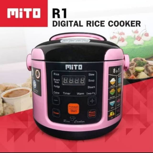 RICE COOKER/MAGIC COM 1 LITER MITO/MITOCHIBA DIGITAL 8 IN 1-RI