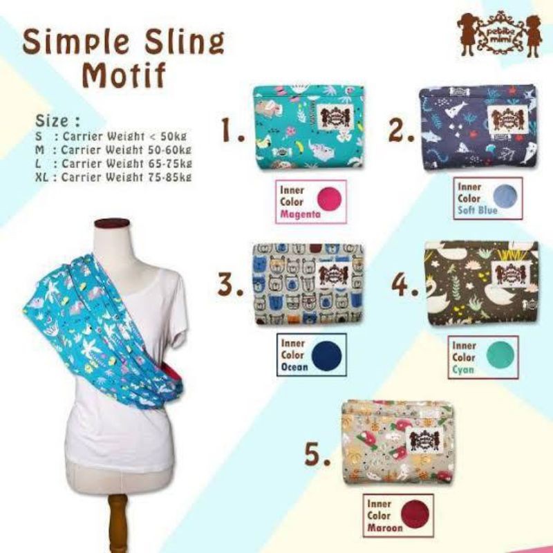 Petite Mimi Simple Sling Motif