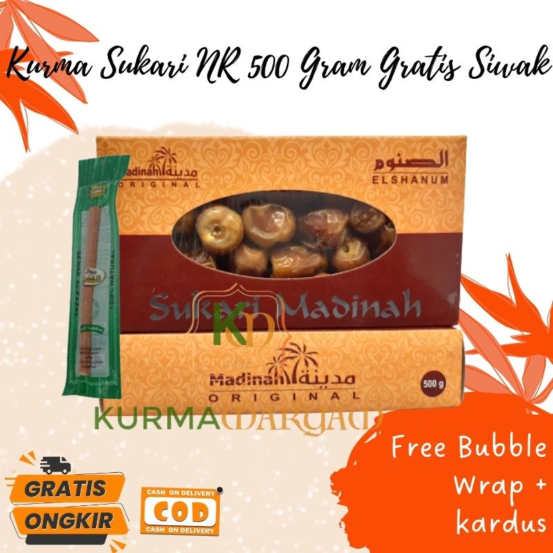 

[ KM ] Kurma Sukari NR 500 Gram GRATIS SIWAK / Kurma Raja / Kurma Sukari Madinah / Kurma Sukari NR