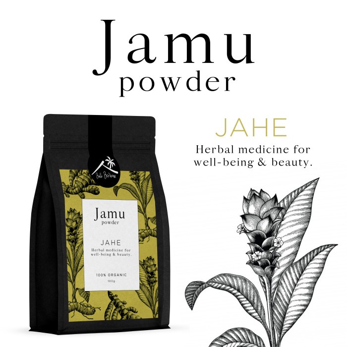 

Bali Bo'hem Jamu Bubuk Premium Organik JAHE (kantong) 100g/300g/500g