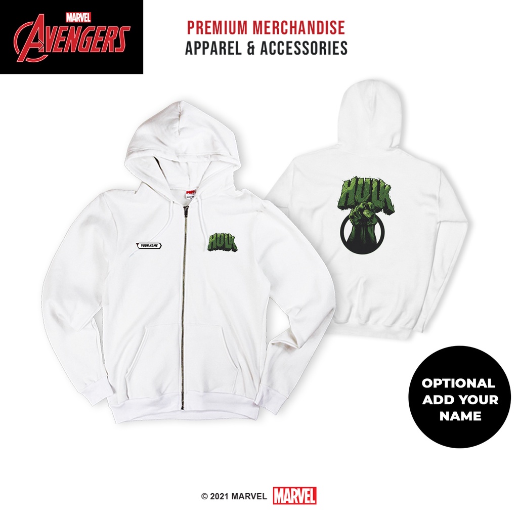 Marvel Hoodie Zipper Hulk MAV137