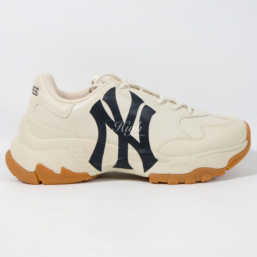 MLB NY Yankees Bigball Chunky Sneakers Beige Gum 100% Original