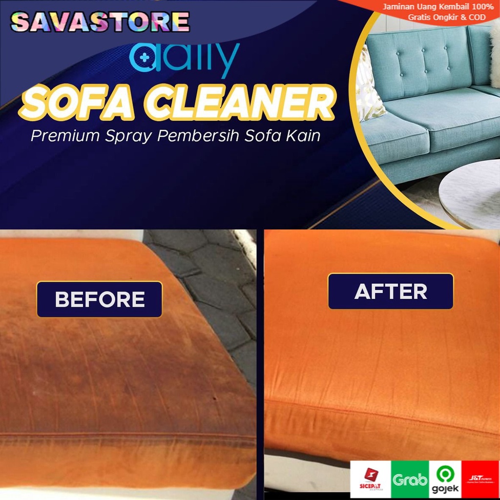 DAILY SOFA CLEANER PEMBERSIH SOFA KAIN KASUR BANTAL KARPET PREMIUM - SPRAY PEMBERSIH AMPUH SOFA KAIN - SOFA CLEANER PACK PREMIUM WATERLESS