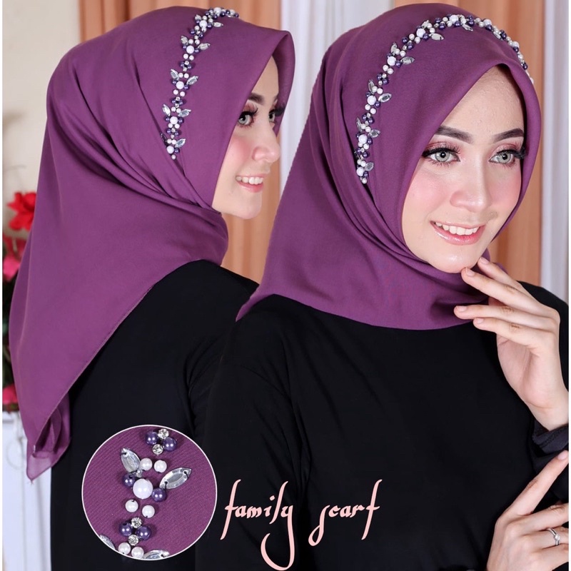 SHELLA SQUARE HIJAB SEGI EMPAT EXCLUSIVE PAYET PREMIUM