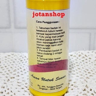 WELL Bedak Kutu obat anti tick flea Anjing Kucing Kelinci hewan 200 gram 200gr