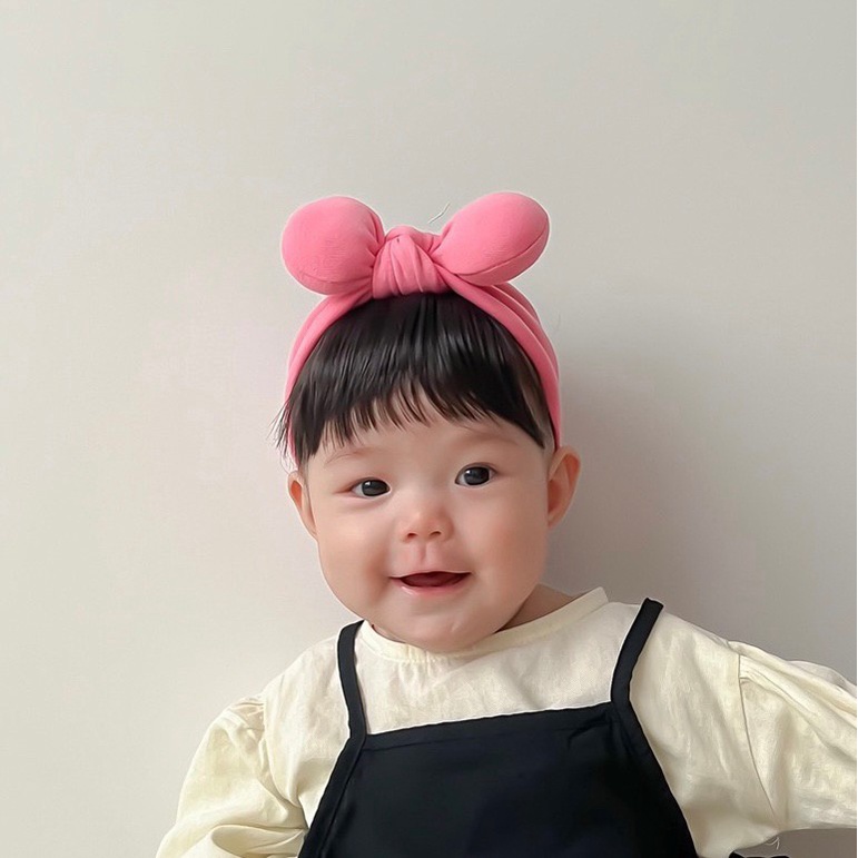 0-3 thn || Bandana Wig Korea Poni Rambut Palsu Topi Cepol Bayi Newborn Anak Catalog JNWG WA