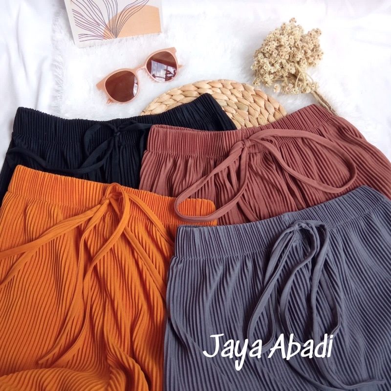 𝐁𝐄𝐋𝐈 𝟏 𝐃𝐀𝐏𝐀𝐓 5PCS / CELANA KULOT PLISKET LIDI / CELANA PLISKET LIDI / CELANA KULOT LIDI / KULOT PLISKET LIDI RIBBON / Pleated Cullotes / Celana Bawahan / Summer Highwaist / Tali Jahit / Termurah