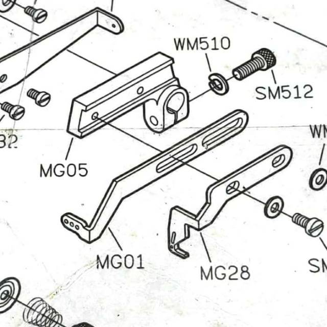 Jalur Benang - Thread Guide MG01 Asli Siruba