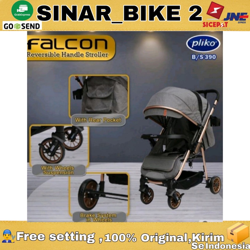 Baby Stroller PLIKO FALCON B/S 390 Kereta Dorong Bayi